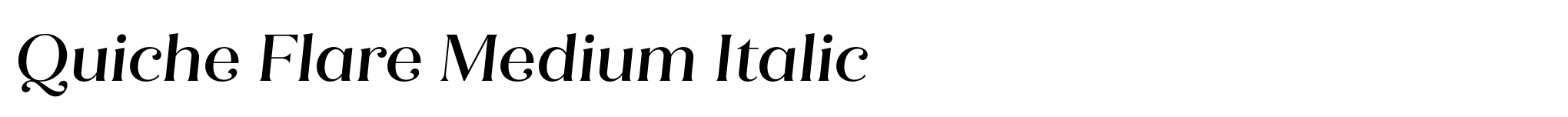 Quiche Flare Medium Italic image